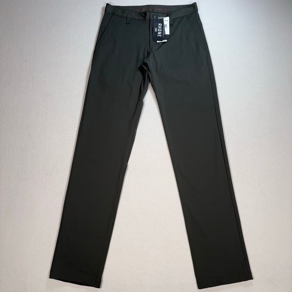 NEW Rhone Commuter Pants Men's 28 (fits 29x33) Green Regular Flex-Knit‎